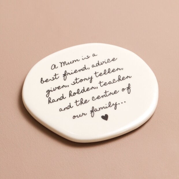 Mum Quote Ceramic Coaster