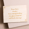 Engraved Personalised Message Wooden Token