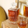 Close up of decanter from Personalised Whisky Glass and Decanter Set in lifestyle shot