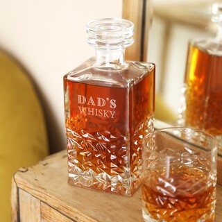 Personalised Whisky Glass and Decanter Set