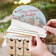 Model building topper on Personalised Wooden Market Cutout Advent Calendar