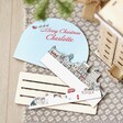 Personalised Wooden Market Cutout Advent Calendar topper dismantled