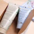 Back of Hand wash and Hand Cream Tubes in In The Garden Vegan Hand Care and Essentials Tin