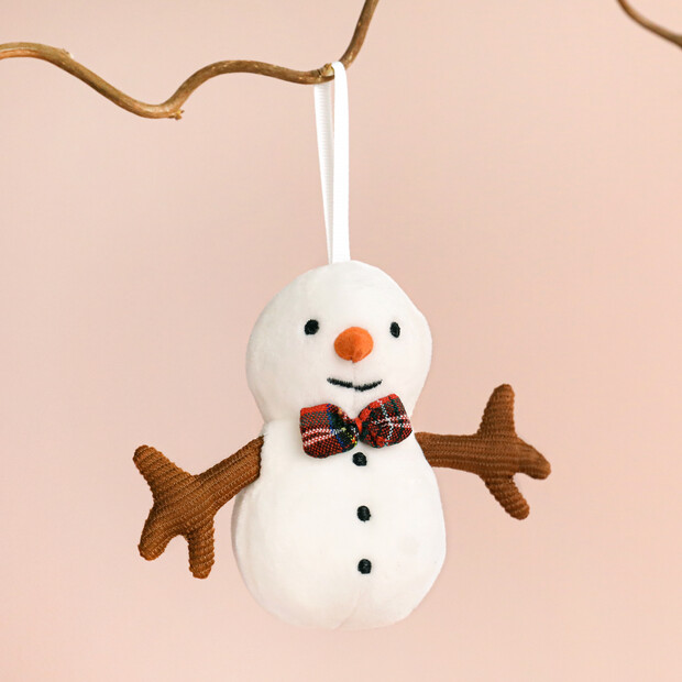 Jellycat Plush Festive Folly Snowman Decoration Jellycat Plush Festive Folly Snowman Decoration