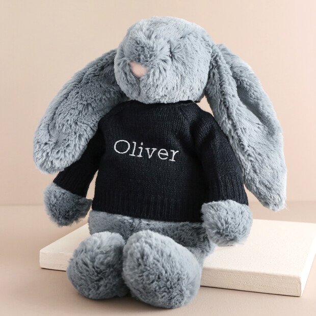 Personalised Bashful Bunny Toy & Jumper | Jellycat | Lisa Angel