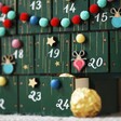 Close up of Personalised Fill Your Own Christmas Tree Advent Calendar with chocolate in front