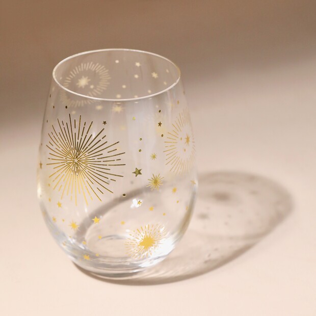 Gold Star Glass Tumbler Gold Star Glass Tumbler