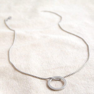 Stainless Steel Hoop Necklace