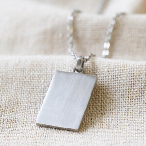 Stainless Steel Tag Necklace