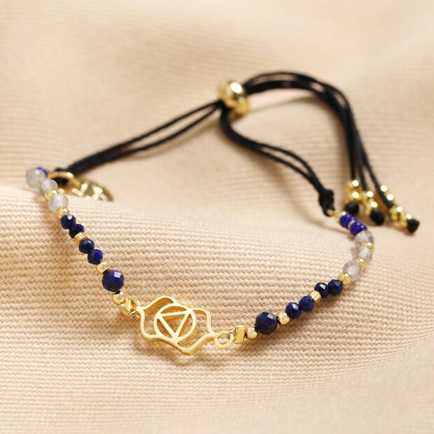 Third Eye Chakra Charm Bracelet in Gold Third Eye Chakra Charm Bracelet in Gold
