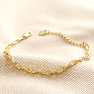 Anchor Chain Bracelet in Gold