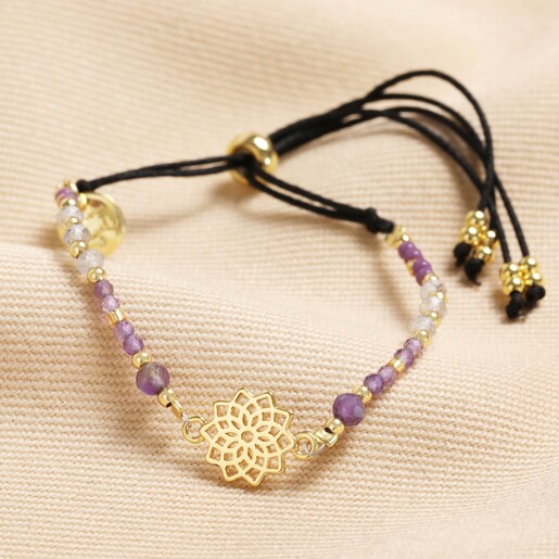 Purple Crown Beaded Drop-Down Necklace | Ben-Amun Jewelry