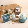 Afternoon Tea Wicker Gift Hamper With Items Outside of Hamper 