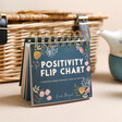 Close up of Afternoon Tea Wicker Gift Hamper Positivity Flip Chart