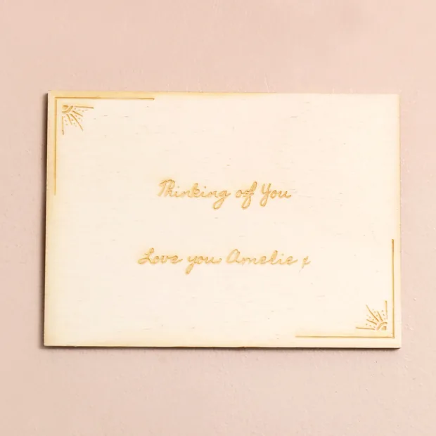 Personalised Message Wooden Token