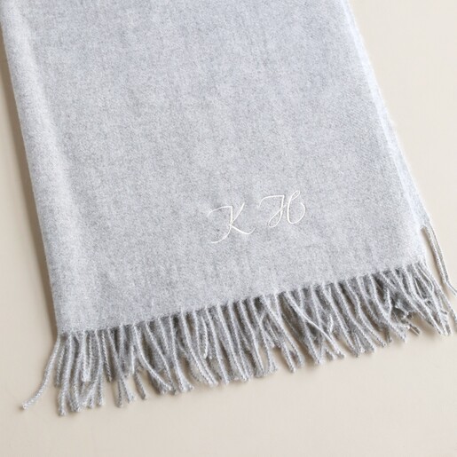 Cashmere scarf store with initials