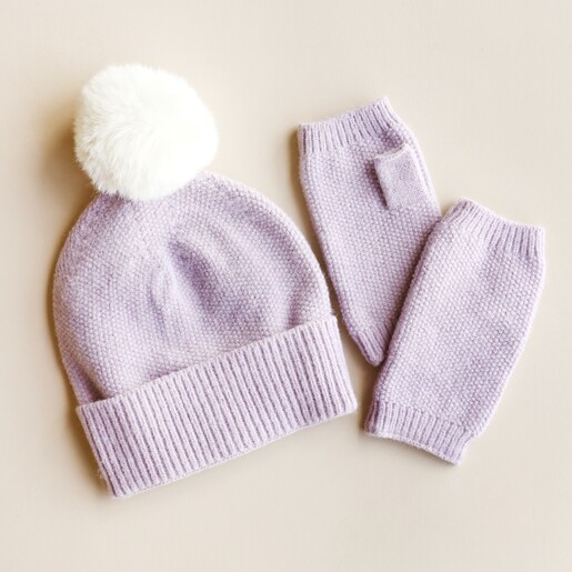 Baby cream 2025 bobble hat