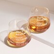 Engraved 'Your Measure' Whisky Glasses with different engraving options
