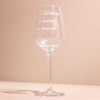 Empty Personalised Measure Wine Glass