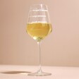 Personalised Your Measure Wine Glass with neutral coloured background