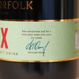Close up of serving suggestion on side of 500ml The English Distillery Norfolk PX Mixed Spirit Liqueur bottle