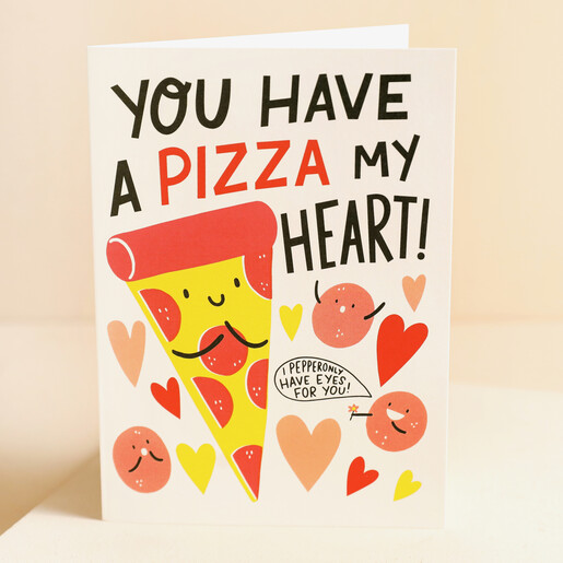 Have A Pizza My Heart Valentine s Day Card Ohh Deer Lisa Angel