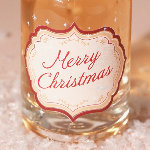 Close up of 100ml Merry Christmas Spiced Gin