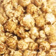 Close up of popcorn inside Popcorn Shed Gingerbread Gourmet Popcorn