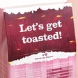 Back of Popcorn Shed Toasted Marshmallow Gourmet Popcorn packaging reading let's get toasted