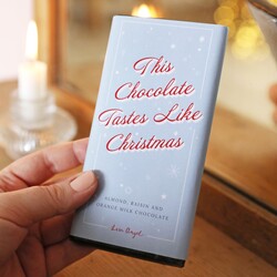 Tastes Like Christmas Almond Raisin and Orange Milk Chocolate Bar