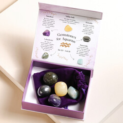 Aquarius Zodiac Gemstone Set