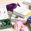 Pisces Zodiac Gemstone Set stacked with other sets