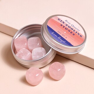 Rose Quartz Gin Cooling Stones