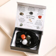 Scorpio Zodiac Gemstone Set in box with gemstones out of cloth bag