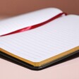 Close Up of Open Pages in Toadstool Crescent Moon Lined Notebook