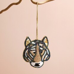 Tiger Beaded Hanging Decoration