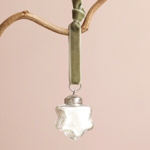 Small Silver Star Hanging Decoration
