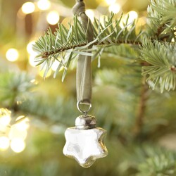 Tiny Silver Star Bauble