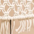 Close Up of Rope Details on White Woven Rope Tree Ornament
