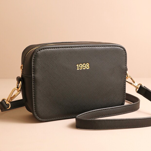 Personalised Foiled Rectangular Crossbody Bag Lisa Angel