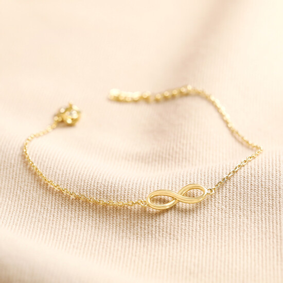 Infinity Charm Bracelet in Gold