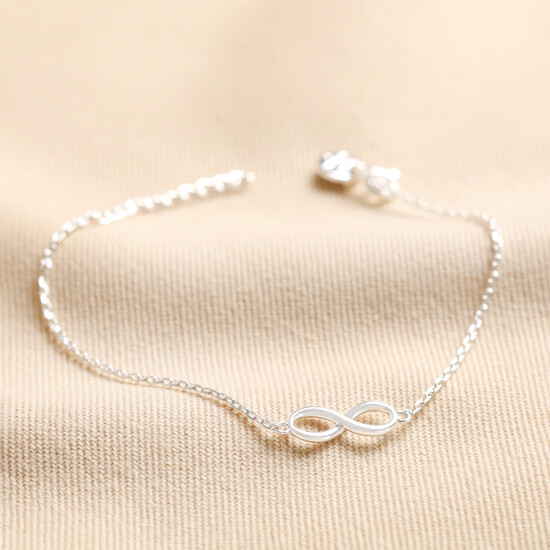 Infinity Charm Bracelet in Silver