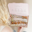 Model holding box of Gingerbread Dried Flower Letterbox Gift