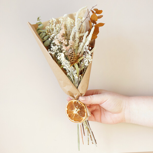 Gingerbread Dried Flower Posy Gingerbread Dried Flower Posy