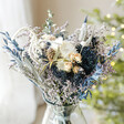 Close Up of Top of Luxury Midwinter Dried Flower Bouquet 