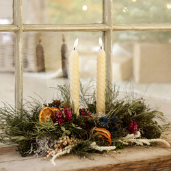 Sugar Plum Dried Flower Table Decoration