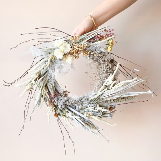 Winter Solstice Dried Flower Wreath | Flowers | Lisa Angel