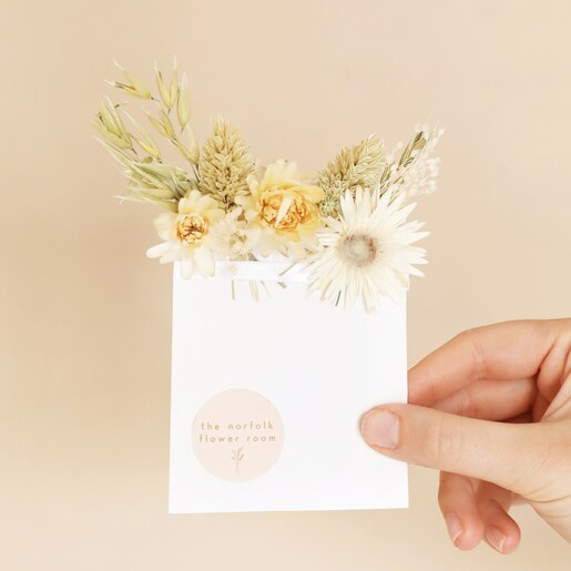 Natural Dried Flower Pocket Buttonhole | Lisa Angel