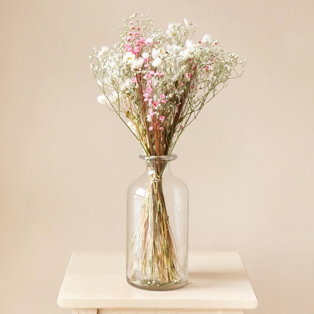 Vintage Pink Dried Flower Bouquet