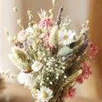 Close Up of Wildflower Dried Flower Wedding Posy